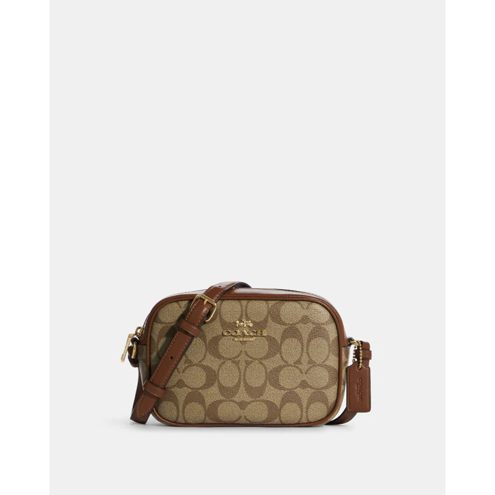 Coach Mini Jamie Camera Bag In Signature Kadın Deri Çanta