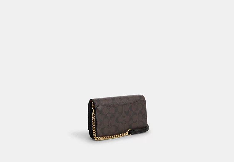 Flap Clutch Crossbody In Signature Canvas
