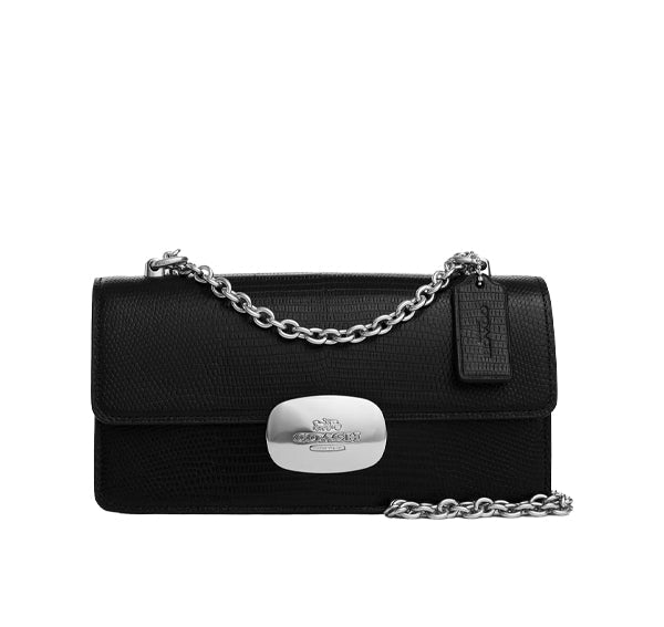 Coach Women's Eliza Flap Crossbody Silver/Taupe