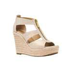 Women's Damita Linen Wedge Pale Gold