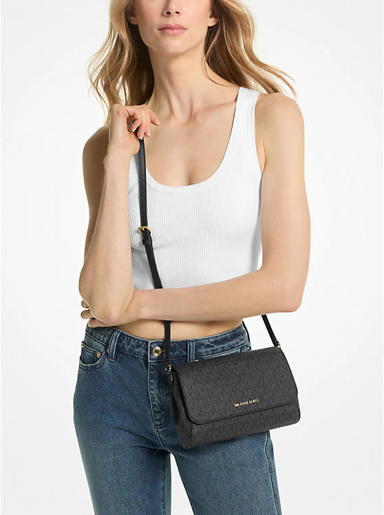 Medium Logo Convertible Crossbody Çanta