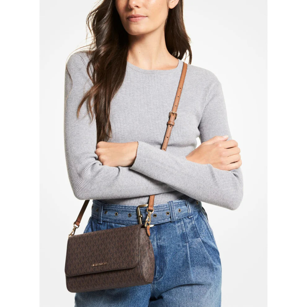 Medium Logo Convertible Crossbody Çanta