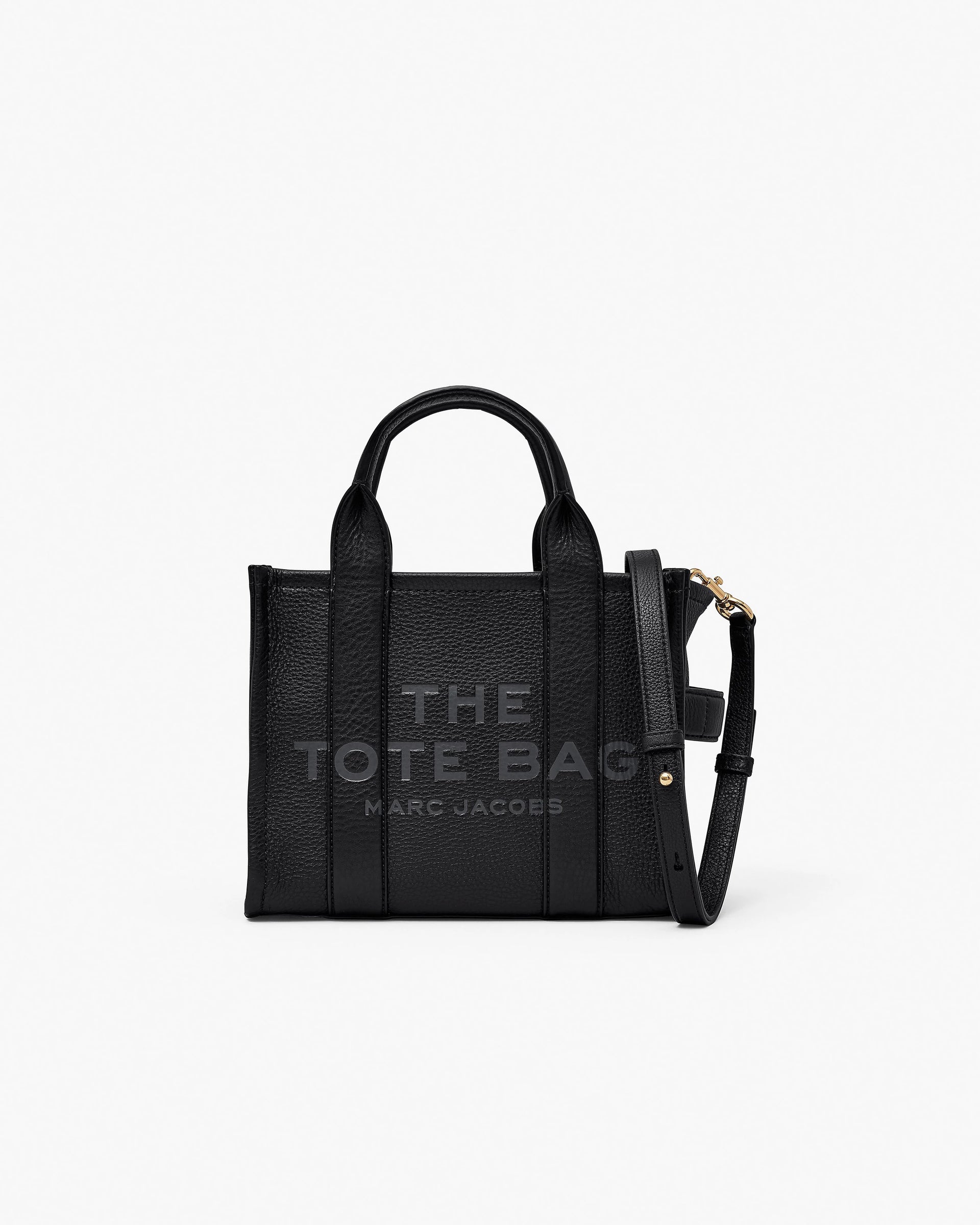 Marc Jacobs Women's The Leather Small Tote Bag Black– Brands With Bet
