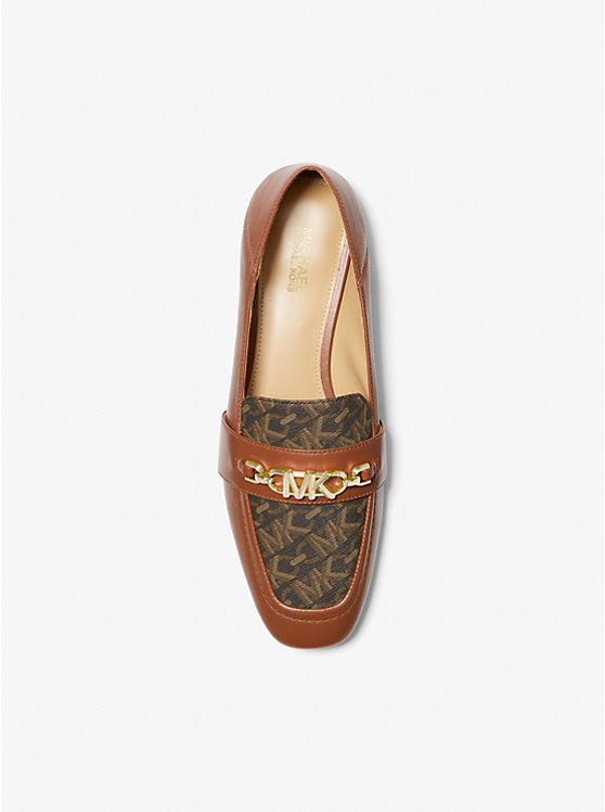 Tiffanie Deri ve Empire Signature Logo Loafer