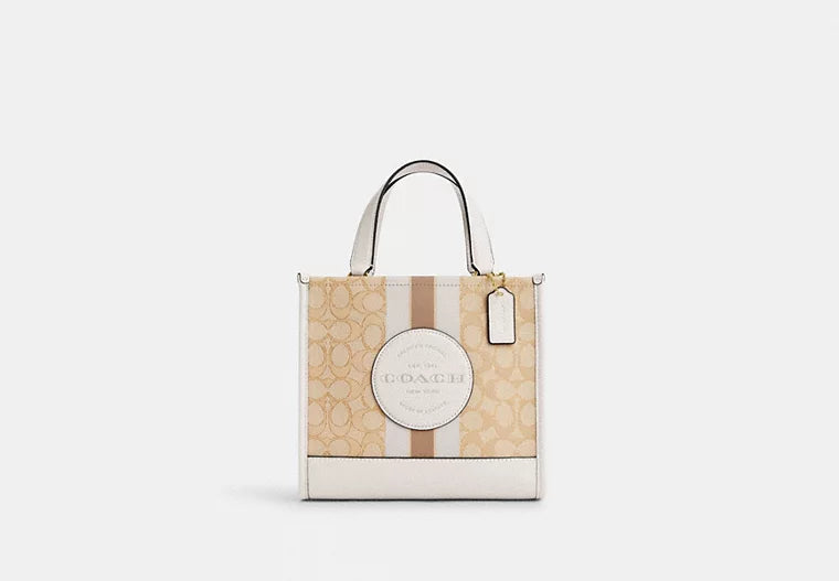 Dempsey Tote Bag 22 In Signature Jacquard- Askılı