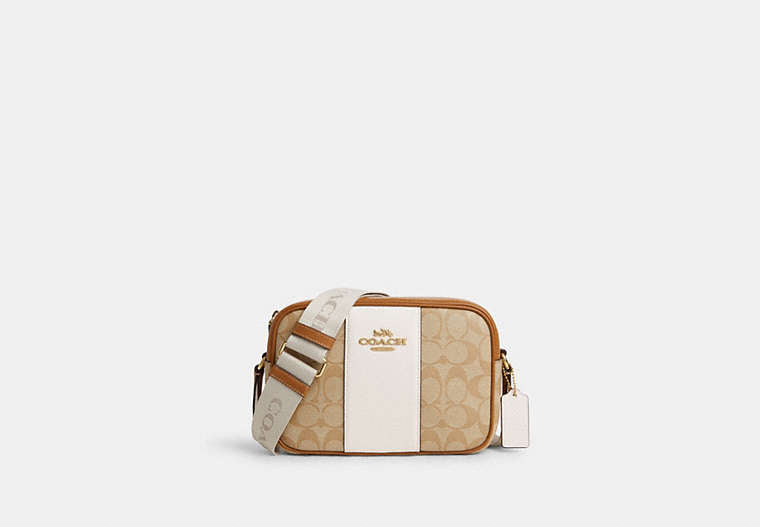 Coach Jamie Camera Bag In Signature Canvas With Stripe