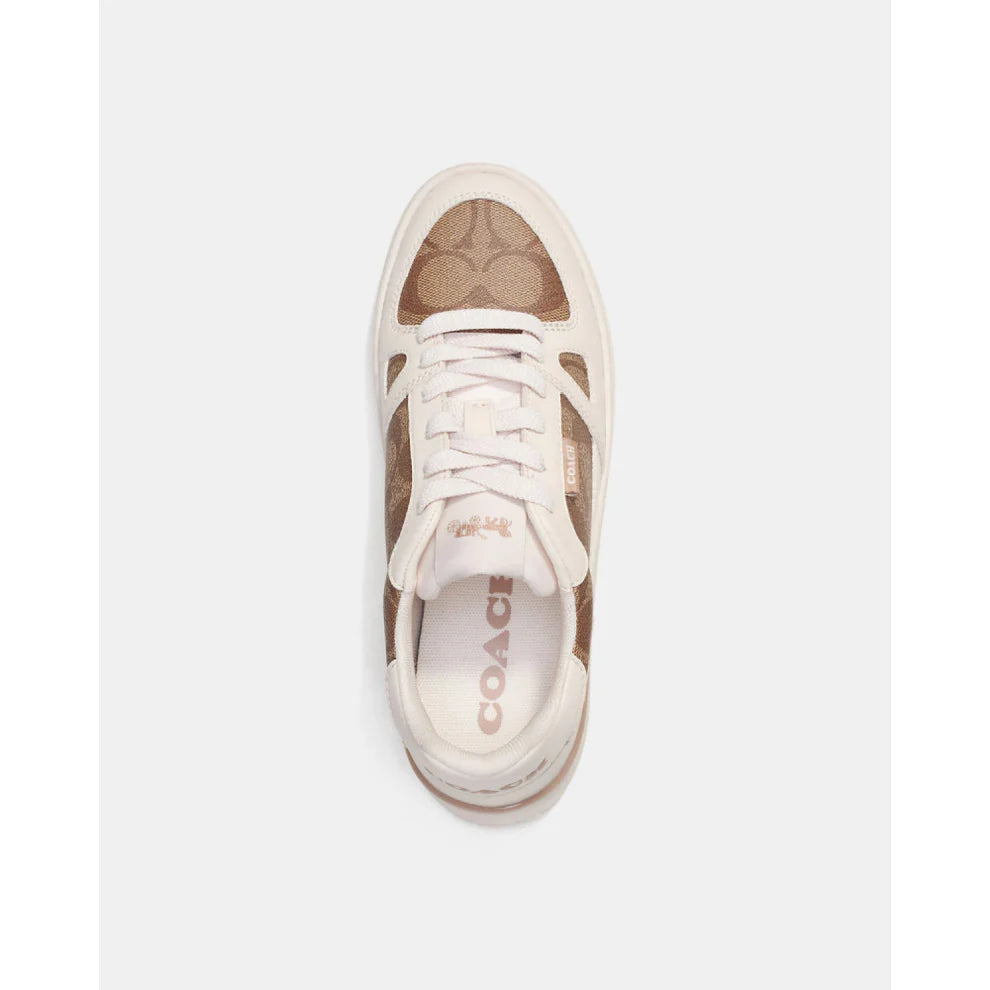 Clip Court Low Top Sneaker in signature Canvas