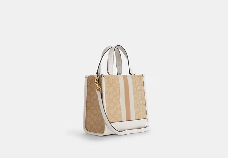 Dempsey Tote Bag 22 In Signature Jacquard- Askılı