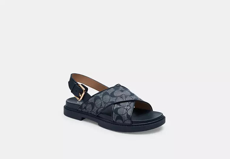 Fraser Sandal In Signature Chambray