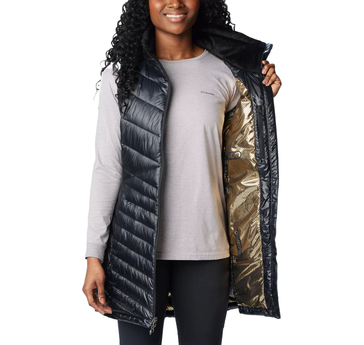 Women's Joy Peak Long Vest Black